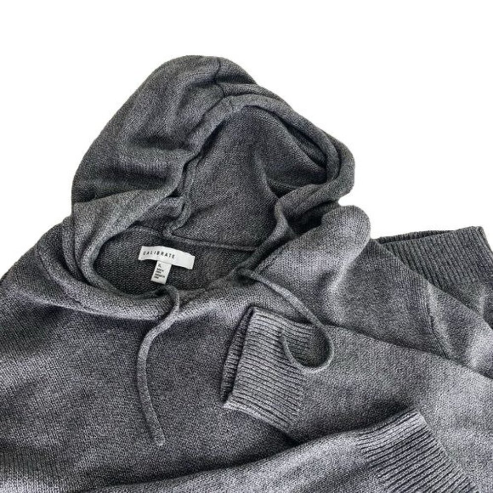 Mens Gray Sweater Sweater Calibrate Size XL soft hoodie